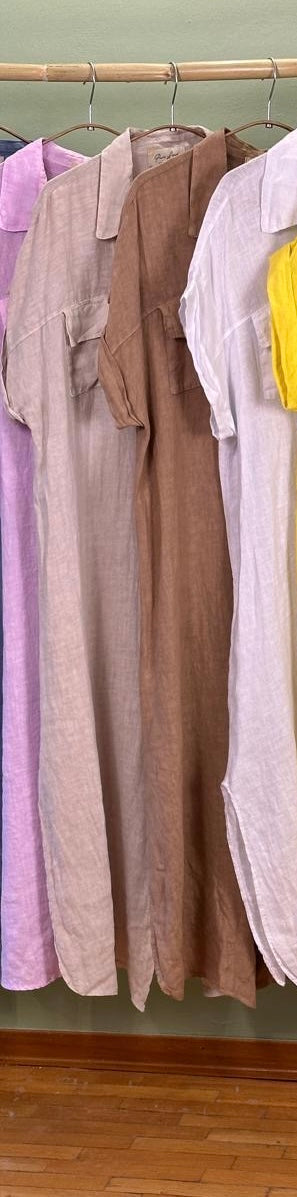 Linen maxi dress