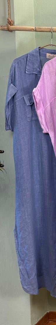 Linen maxi dress